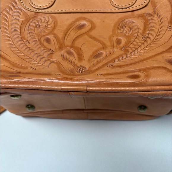 Forgotten West Leather Tooled Handbag - Picture 2 of 14